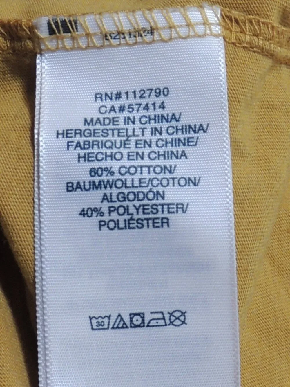 True Religion Shirt Men X Large Mustard Yellow Black Long Sleeve Shirt